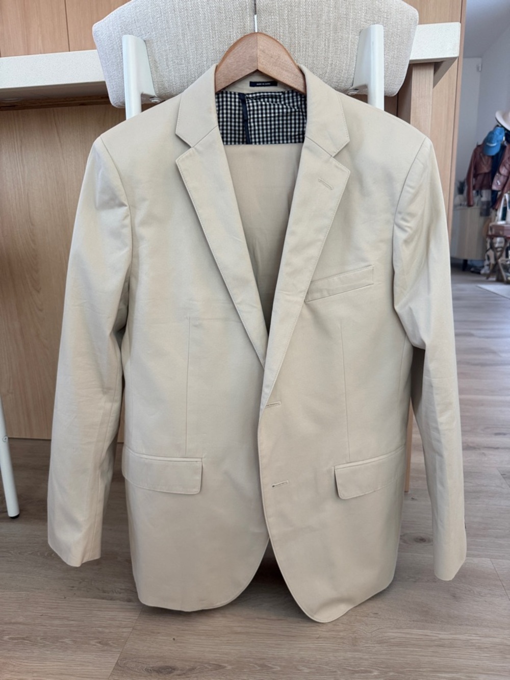 Bonobos Light Beige Sport Coat - Tailored Notch Lapel